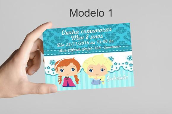 Convite 10x7 -frozen