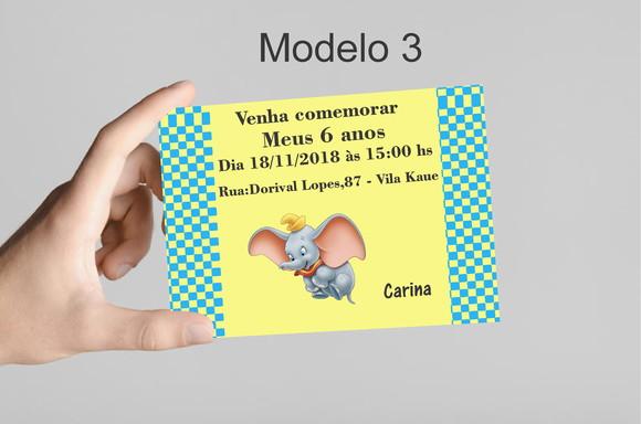 Convite 10x7 -dumbo