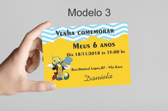 Convite 10x7 -grilo Falante