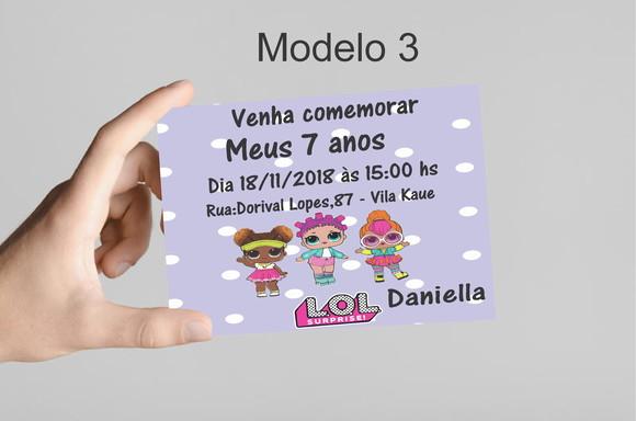 Convite 10x7 -lol