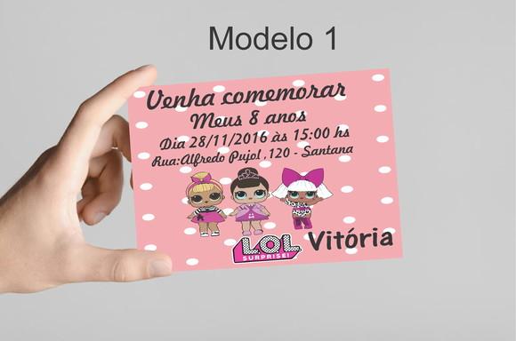 Convite 10x7 -lol