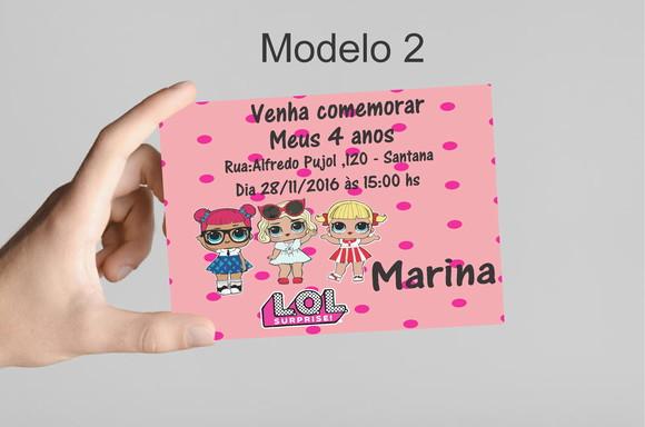 Convite 10x7 -lol