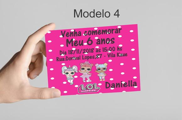 Convite 10x7 -lol