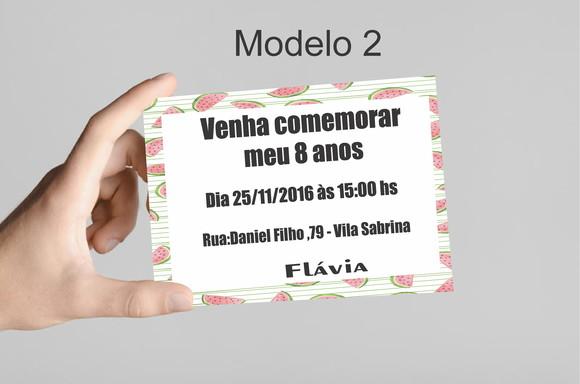 Convite 10x7 -melancia