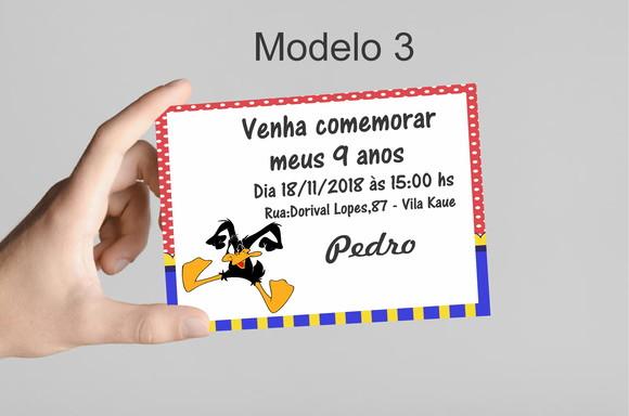 Convite 10x7 -patolino