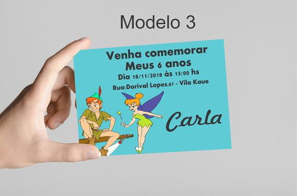 Convite 10x7 -peter Pan