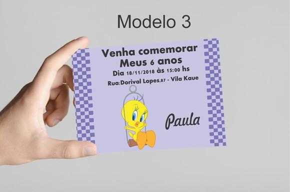 Convite 10x7 -piu Piu