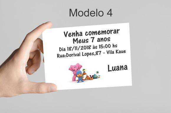Convite 10x7 -pocoyo
