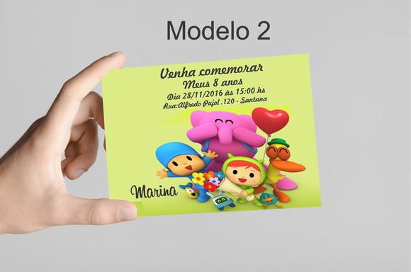 Convite 10x7 -pocoyo