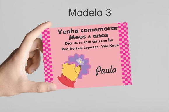 Convite 10x7 -pooh