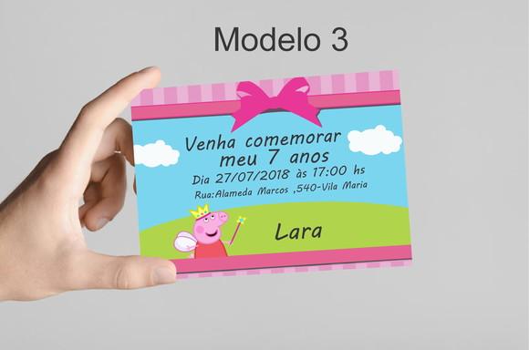 Convite 10x7 -porco