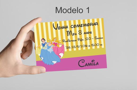 Convite 10x7 -princesas