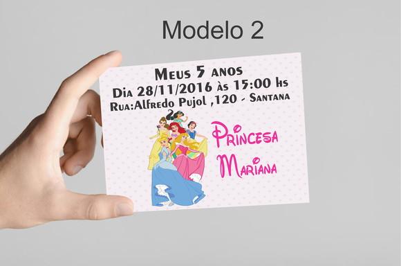 Convite 10x7 -princesas