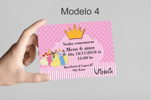Convite 10x7 -princesas