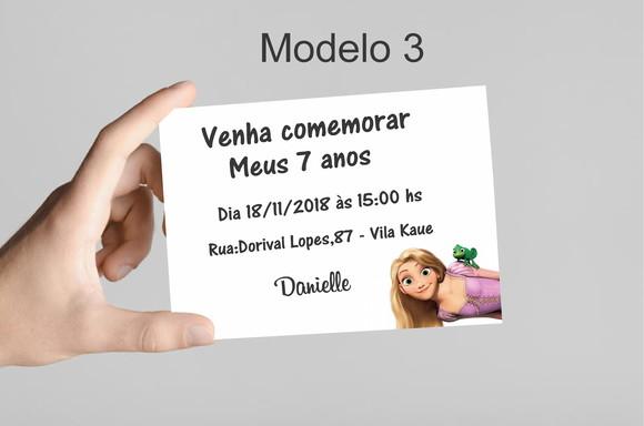 Convite 10x7 -rapunzel
