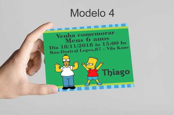 Convite 10x7 -simpson