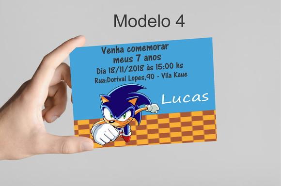 Convite 10x7 -sonic