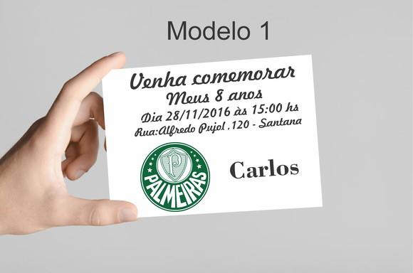 Convite 10x7- Verdão