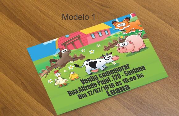 Convite 16x11 -fazendinha