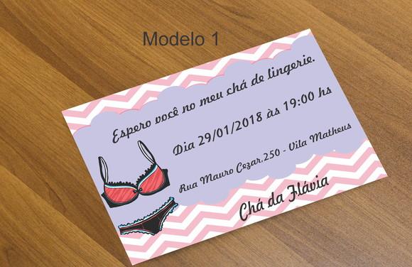 Convite 16x11 - Chá de Lingerie