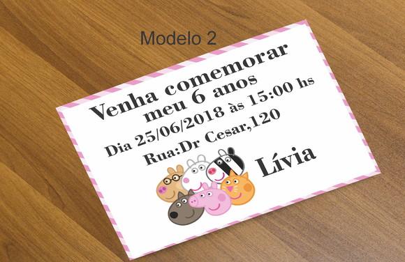 Convite 16x11 -porco