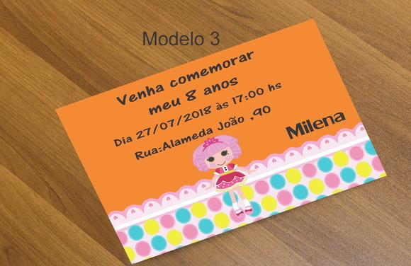 Convite 16x11 -lalaloopsy