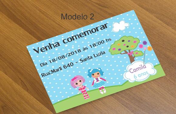 Convite 16x11 -lalaloopsy