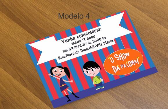 Convite 16x11 -show da Luna
