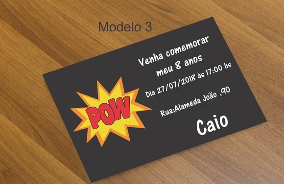 Convite 16x11 Cm-bomba