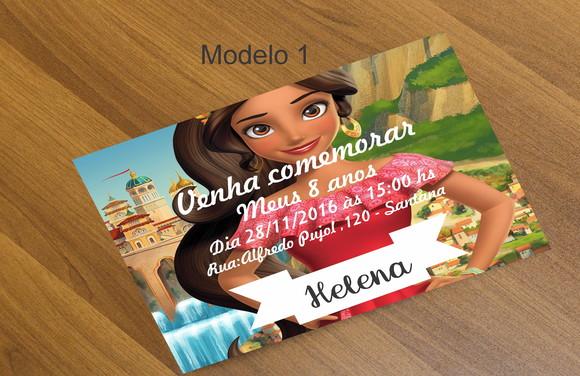Convite 16x11 Cm-elena de Avalor