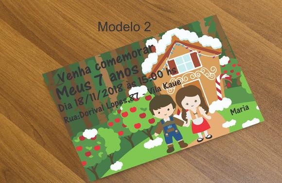 Convite 16x11 Cm-joão e Maria