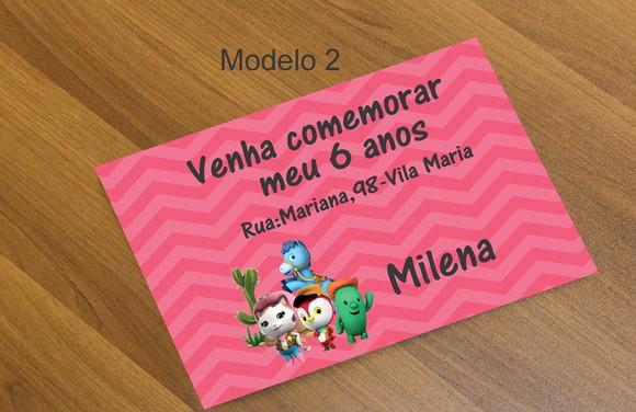Convite 16x11 Cm-sheriff Calie do Oeste