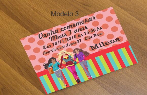 Convite 16x11-barbie