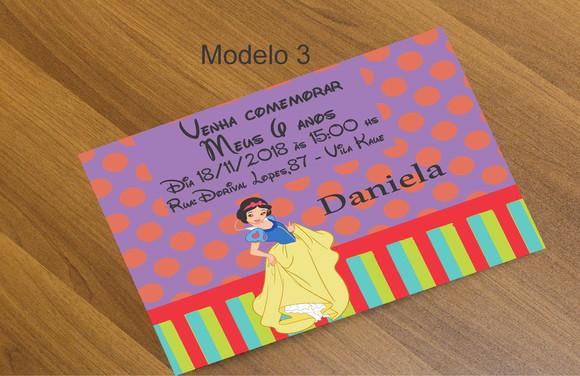 Convite 16x11-branca de Neve