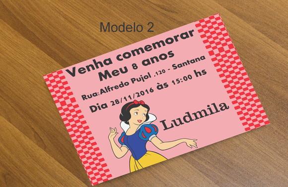 Convite 16x11-branca de Neve