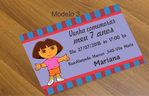 Convite 16x11-dora Aventureira