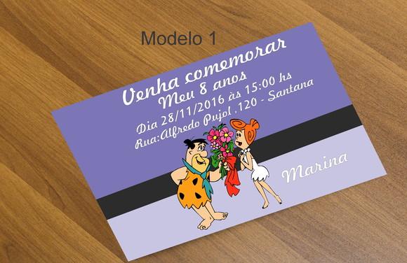 Convite 16x11-fred Flintstone