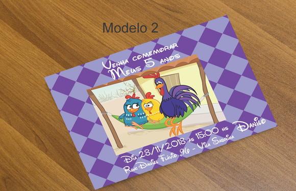 Convite 16x11-galinha Pintadinha