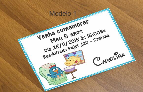 Convite 16x11-galinha Pintadinha