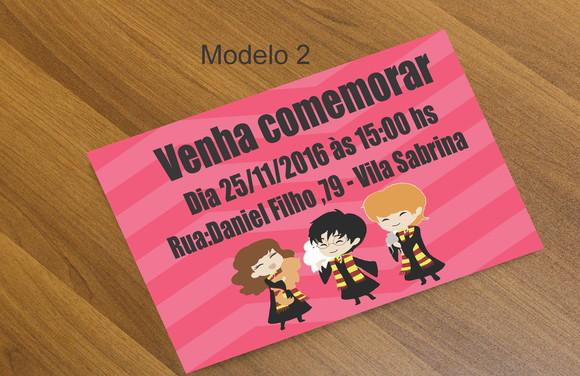 Convite 16x11-harry Potter-modelo 1