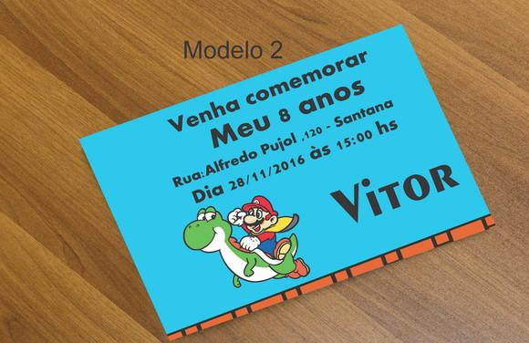 Convite 16x11-mario Bros