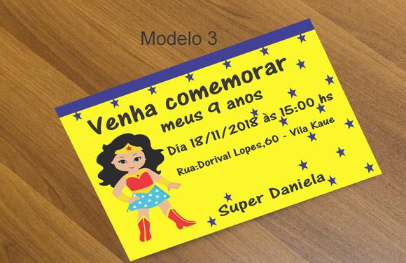 Convite 16x11-mulher Maravilha