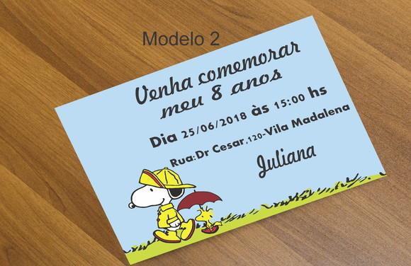 Convite 16x11-snoopy