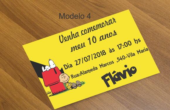 Convite 16x11-snoopy