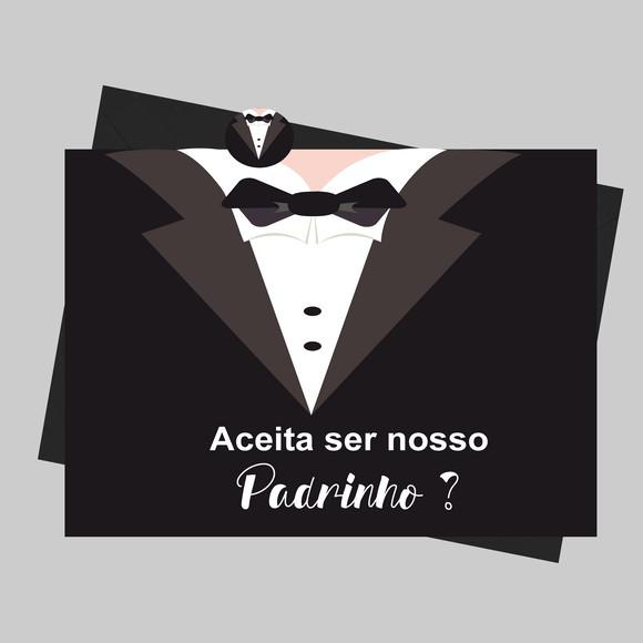 Convite 16x11,2 Cm-envelope-padrinho