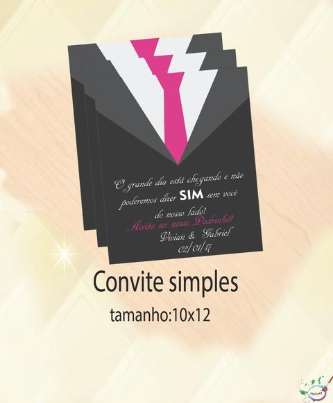 Convite Simples -padrinho