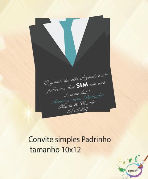 Convite Simples -padrinho