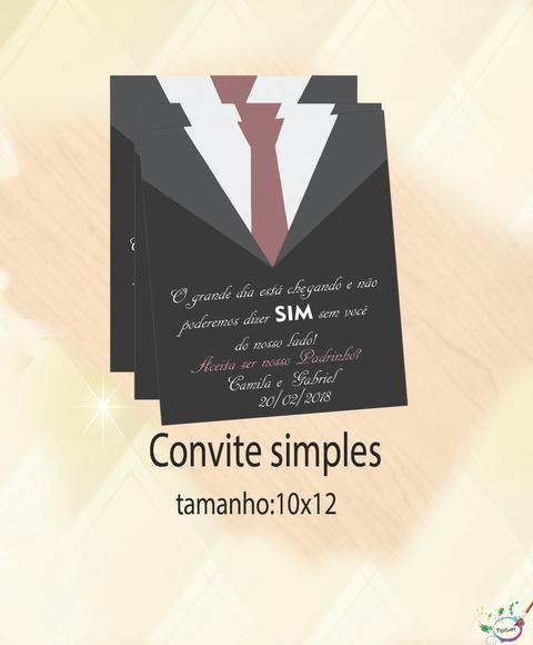 Convite Simples -padrinho