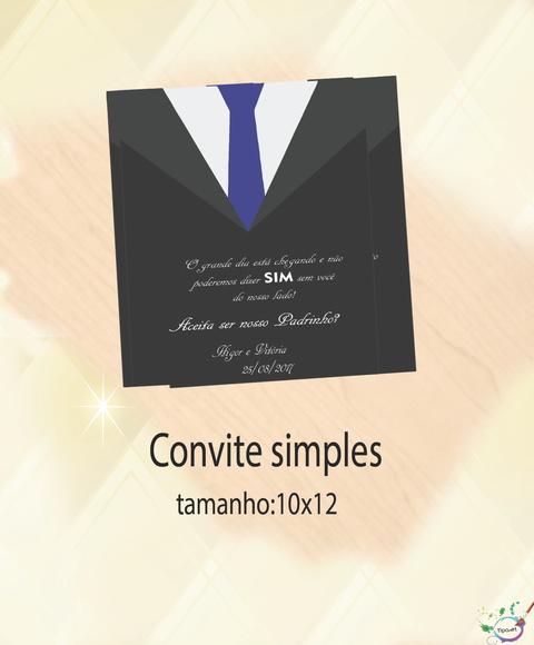 Convite Simples -padrinho