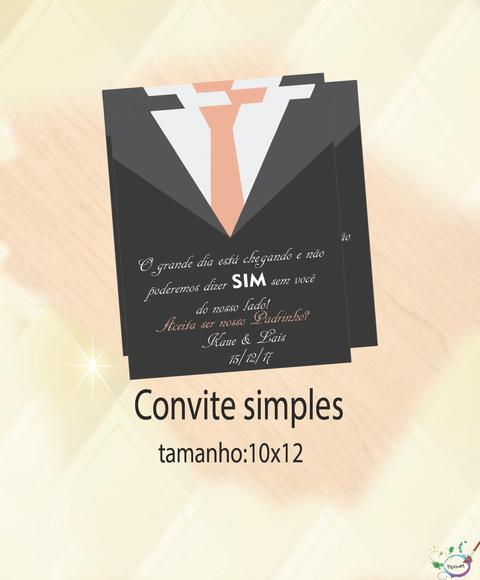 Convite Simples -padrinho